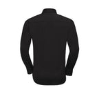 RUSSELL COLLECTION MEN'S LONG SLEEVE FITTED STRETCH SHIRT