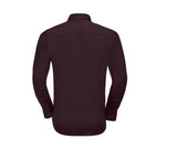 RUSSELL COLLECTION MEN'S LONG SLEEVE FITTED STRETCH SHIRT