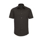 RUSSELL COLLECTION MEN'S SHORT SLEEVE FITTED STRETCH SHIRT