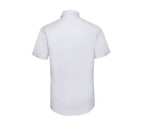 RUSSELL COLLECTION MEN'S SHORT SLEEVE FITTED STRETCH SHIRT