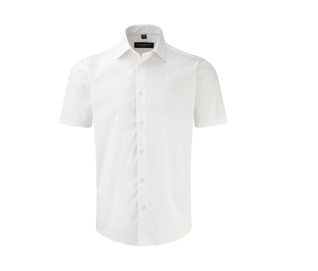 MEN'S SHORT SLEEVE FITTED STRETCH SHIRT