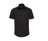 RUSSELL COLLECTION MEN'S SHORT SLEEVE FITTED STRETCH SHIRT
