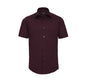 RUSSELL COLLECTION MEN'S SHORT SLEEVE FITTED STRETCH SHIRT