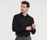 RUSSELL COLLECTION MEN'S LONG SLEEVE TAILORED ULTIMATE NON-IRON SHIRT