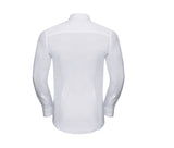 RUSSELL COLLECTION MEN'S LONG SLEEVE FITTED ULTIMATE STRETCH SHIRT