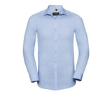 RUSSELL COLLECTION MEN'S LONG SLEEVE FITTED ULTIMATE STRETCH SHIRT