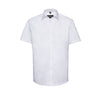 MEN'S SHORT SLEEVE TAILORED HERRINGBONE SHIRT