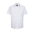MEN'S SHORT SLEEVE TAILORED HERRINGBONE SHIRT