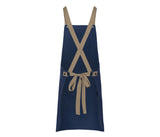 Bib Apron Urban Look with Cross Straps and Pocket