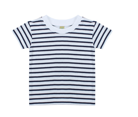KIDS STRIPED CREW NECK T SHIRT