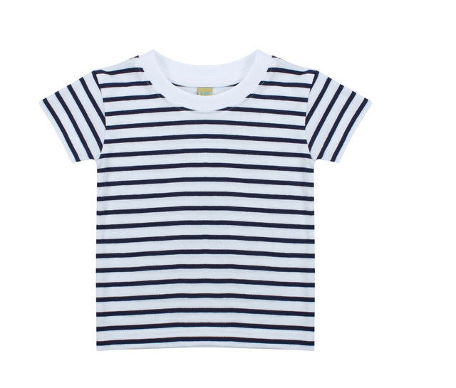 KIDS STRIPED CREW NECK T SHIRT