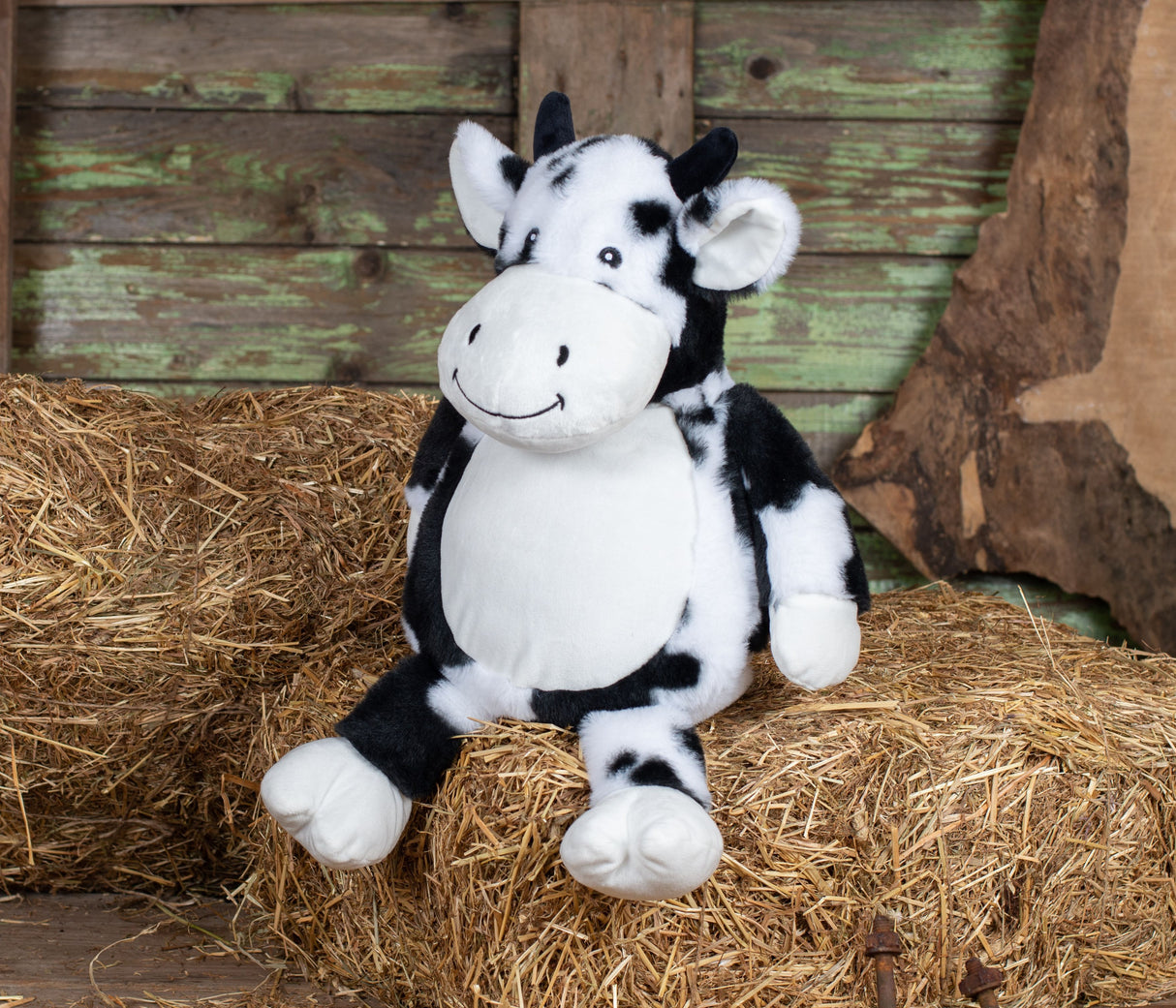 MUMBLES ZIPPPIE BLACK AND WHITE COW
