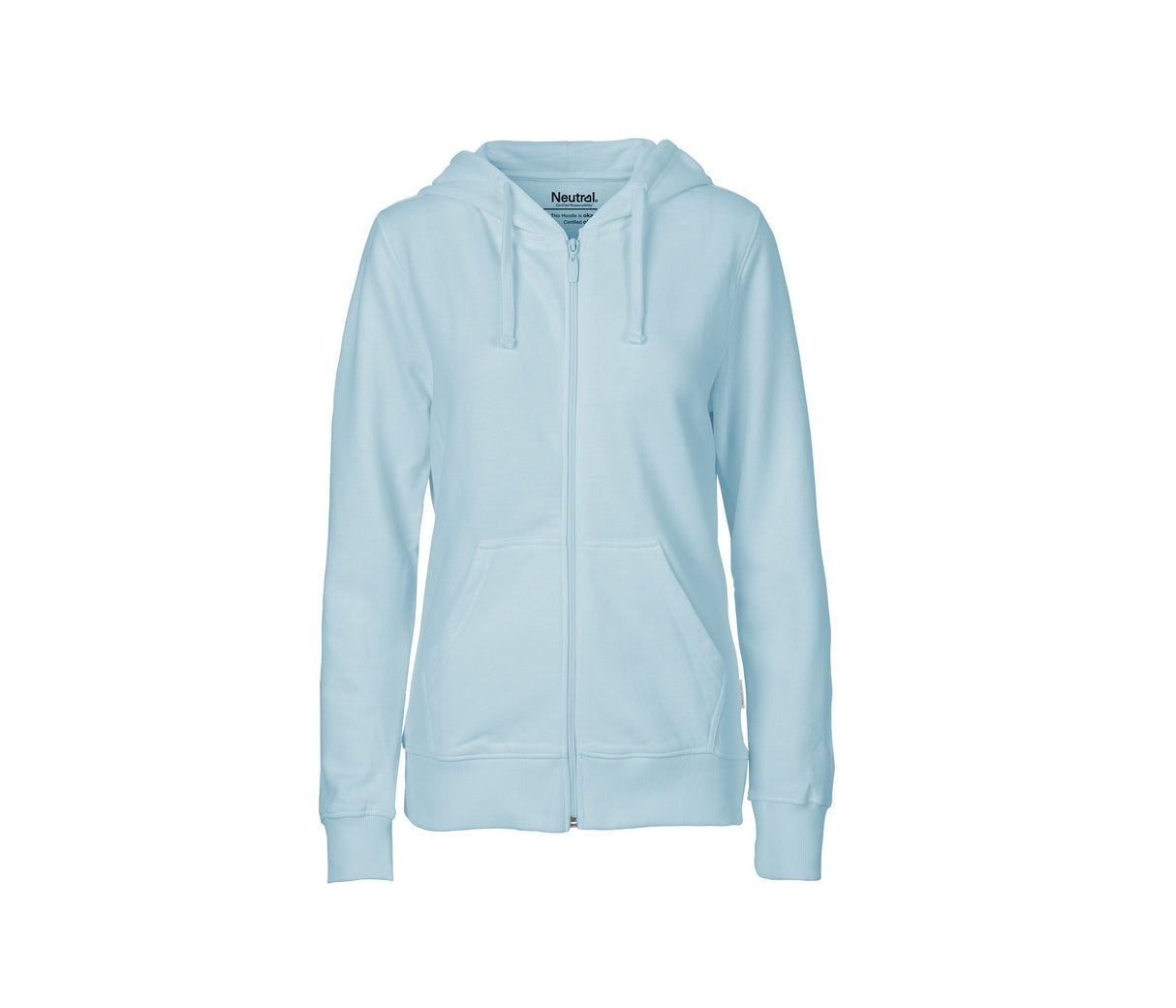 NEUTRAL LADIES HOODIE WITH ZIP