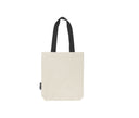 NEUTRAL TWILL BAG WITH CONTRAST HANDLES