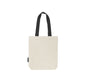 NEUTRAL TWILL BAG WITH CONTRAST HANDLES