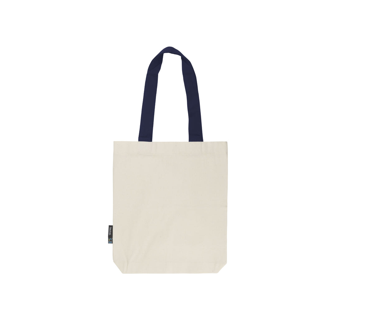 NEUTRAL TWILL BAG WITH CONTRAST HANDLES