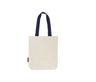 NEUTRAL TWILL BAG WITH CONTRAST HANDLES