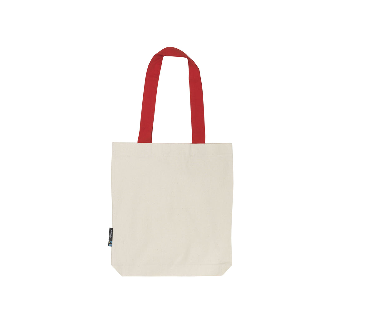 NEUTRAL TWILL BAG WITH CONTRAST HANDLES