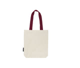 NEUTRAL TWILL BAG WITH CONTRAST HANDLES