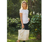 NEUTRAL TWILL BAG WITH MULTIPLE HANDLES