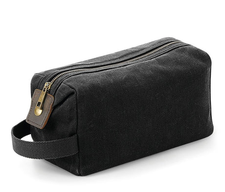HERITAGE WAXED CANVAS WASH BAG