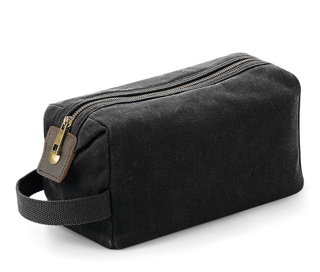 HERITAGE WAXED CANVAS WASH BAG