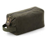 QUADRA HERITAGE WAXED CANVAS WASH BAG