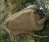 QUADRA HERITAGE WAXED CANVAS WASH BAG