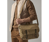 QUADRA HERITAGE WAXED CANVAS MESSENGER