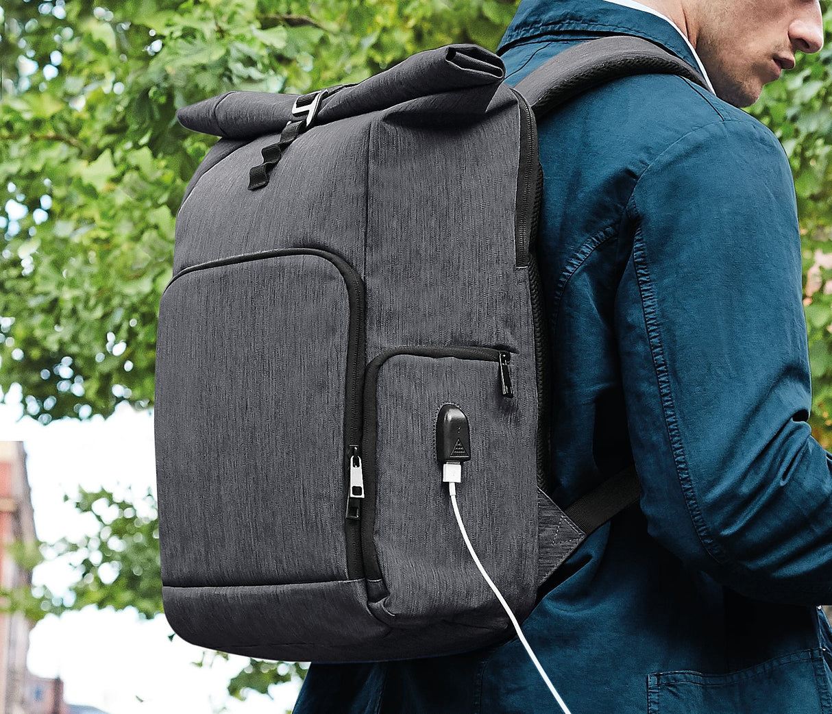 QUADRA Q-TECH CHARGE ROLL-TOP BACKPACK