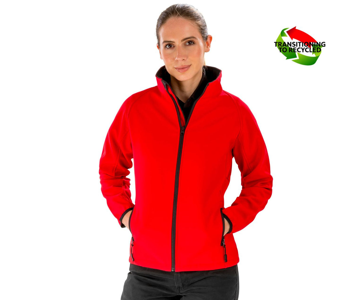 RESULT WOMENS PRINTABLE SOFTSHELL JACKET