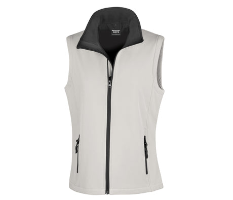 WOMENS PRINTABLE SOFTSHELL BODYWARMER