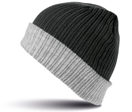 DOUBLE LAYER KNITTED HAT