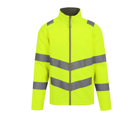 HI-VIS PRO CONTRACT ABLAZE 2 LAYER SOFTSHELL JACKET (CLASS 3)