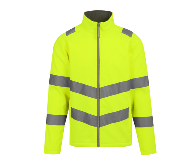 HI-VIS PRO CONTRACT ABLAZE 2 LAYER SOFTSHELL JACKET (CLASS 3)