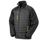RESULT BLACK COMPASS PADDED SOFTSHELL JACKET