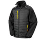 RESULT BLACK COMPASS PADDED SOFTSHELL JACKET