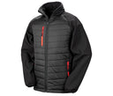 RESULT BLACK COMPASS PADDED SOFTSHELL JACKET