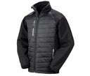 RESULT BLACK COMPASS PADDED SOFTSHELL JACKET