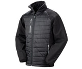 RESULT BLACK COMPASS PADDED SOFTSHELL JACKET
