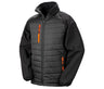 RESULT BLACK COMPASS PADDED SOFTSHELL JACKET