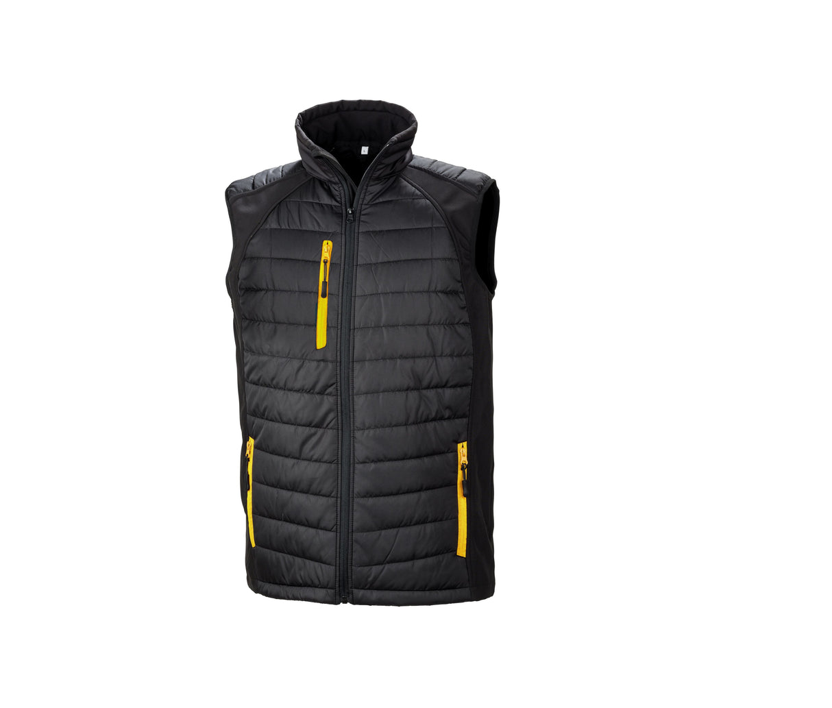 RESULT BLACK COMPASS PADDED SOFTSHELL GILET