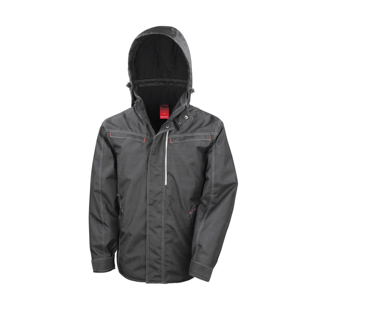 DENIM TEXTURE RUGGED JACKET