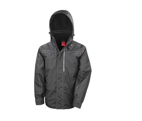 DENIM TEXTURE RUGGED JACKET
