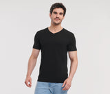 RUSSELL MEN'S PURE ORGANIC V-NECK