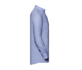 RUSSELL COLLECTION MEN'S LONG SLEEVE TAILORED WASHED OXFORD SHIRT