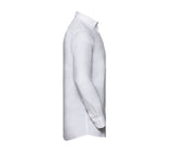 RUSSELL COLLECTION MEN'S LONG SLEEVE TAILORED WASHED OXFORD SHIRT