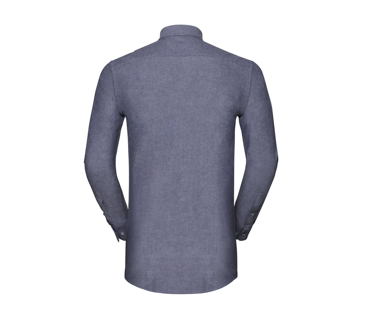 RUSSELL COLLECTION MEN'S LONG SLEEVE TAILORED WASHED OXFORD SHIRT