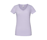 FRUIT OF THE LOOM LADIES ICONIC 150 V-NECK T