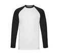 FRUIT OF THE LOOM VALUEWEIGHT LONG SLEEVE BASEBALL T